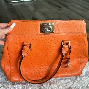 Orange Michael Kors bag
